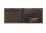 ARIAT BIFOLD WALLET BASKET WEAVE MEDIUM BROWN