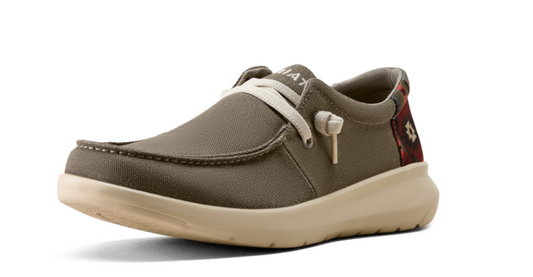 ARIAT MENS HILO SHOE CHARCOAL SOUTHWEST PRINT