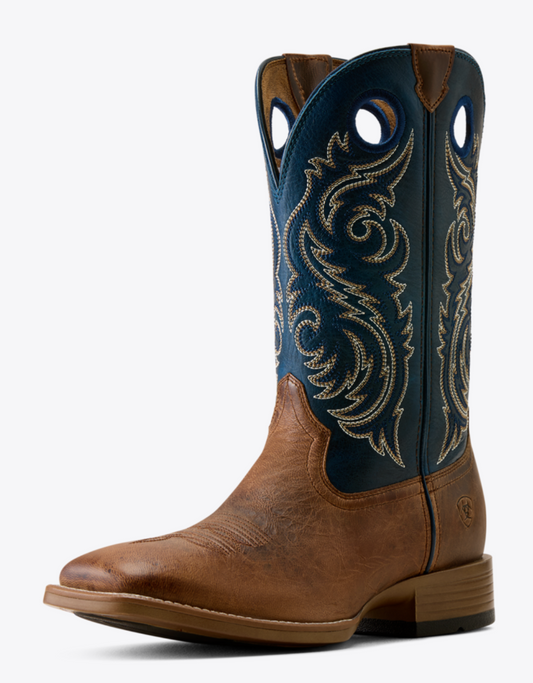 ARIAT MENS REDCLIFF WIDE SQUARE TOE COWBOY BOOT  AUTUMN TAN