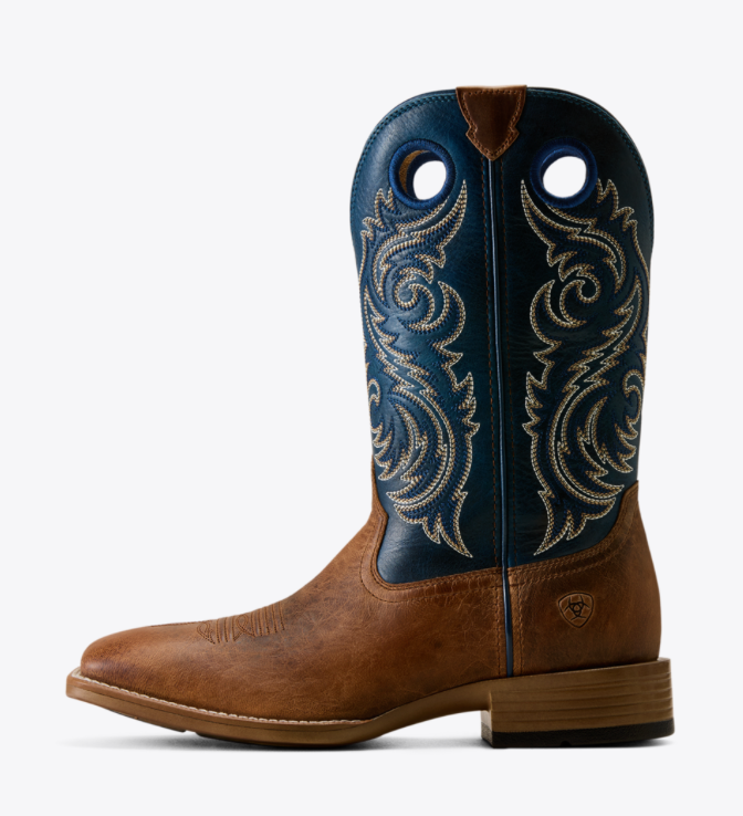 ARIAT MENS REDCLIFF WIDE SQUARE TOE COWBOY BOOT  AUTUMN TAN