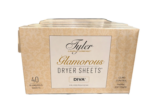 TYLER CANDLE COMPANY GLAMOROUS DRYER SHEETS - DIVA (40 Count)