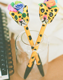 CONSUELA LEOPARD PEN BLACK INK