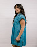 THE SKYLER DRESS - BLUE