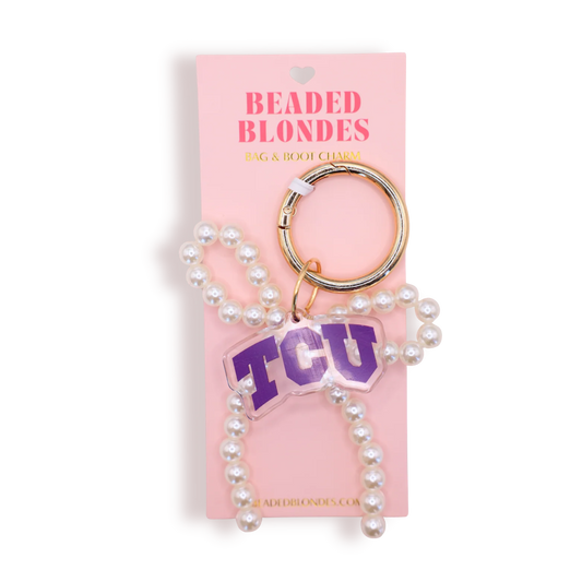 Beaded Blondes TCU Bag & Boot Charm