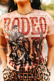 RODEO COWBOY PRINTED SHORT SLEEVE SHIRT