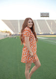 THE TAILGATE DRESS - BURNT ORANGE