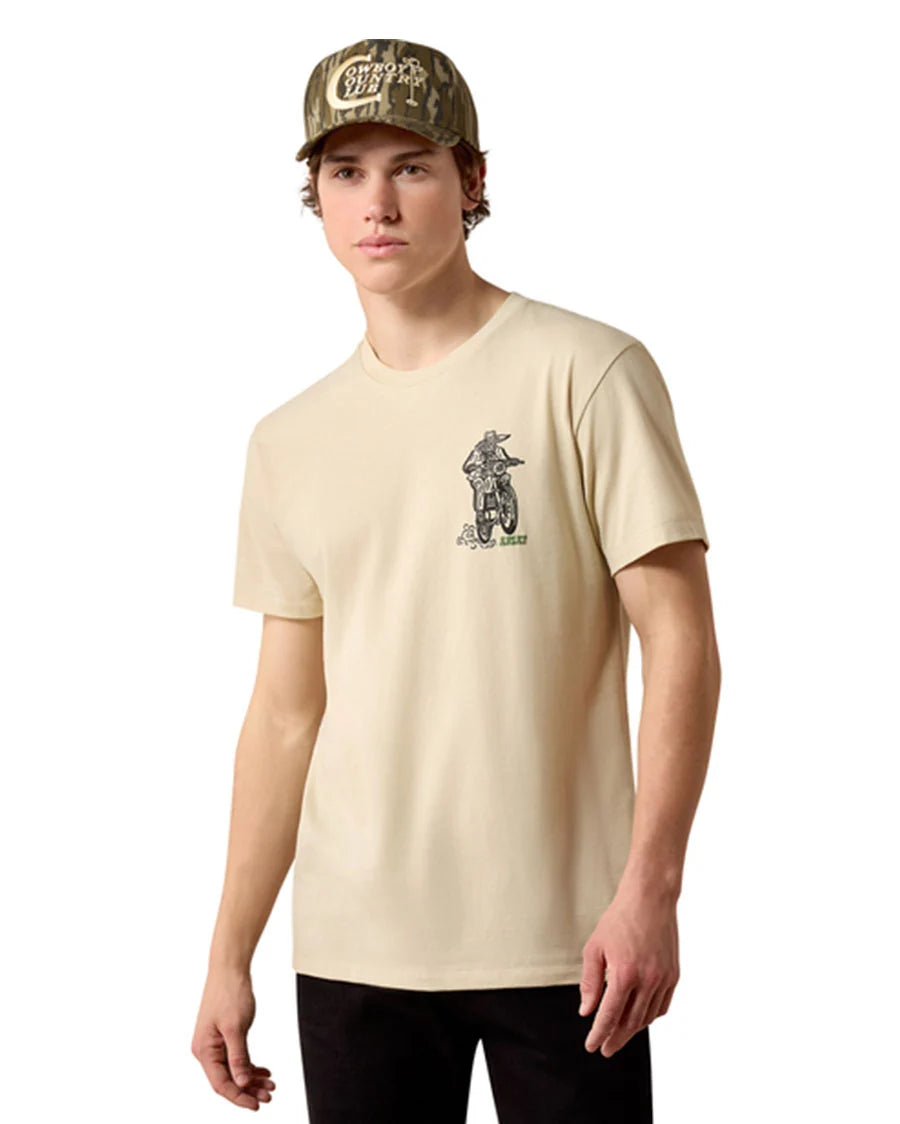 ARIAT MENS FULL THROTTLE SHORT SLEEVE TSHIRT - NATURAL