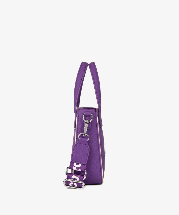 MONTANA WEST LICENSED TCU HORNED FROGS TOTE/CROSSBODY BAG - PURPLE