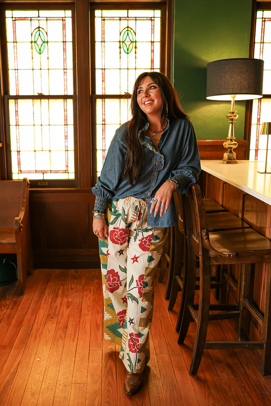 THE TIFFANY TOP - DENIM