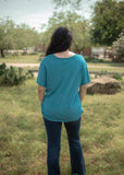 THE TEMPTED TURQUOISE TEE