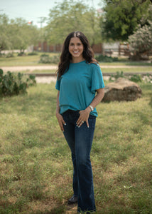 THE TEMPTED TURQUOISE TEE