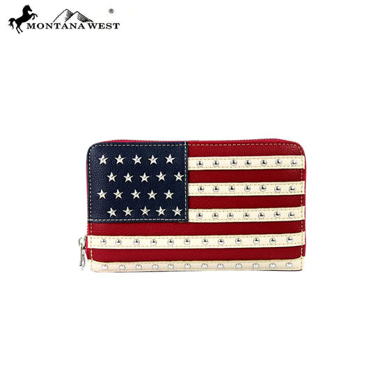 Montana West American Pride Wallet - Red