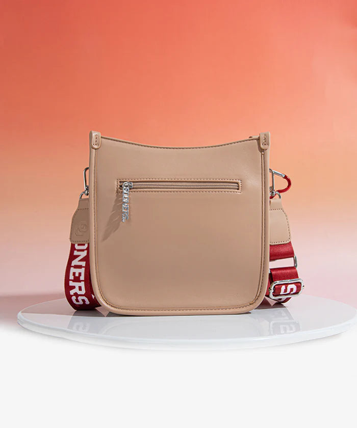 MONTANA WEST OKLAHOMA SOONERS CROSSBODY BAG - TAN