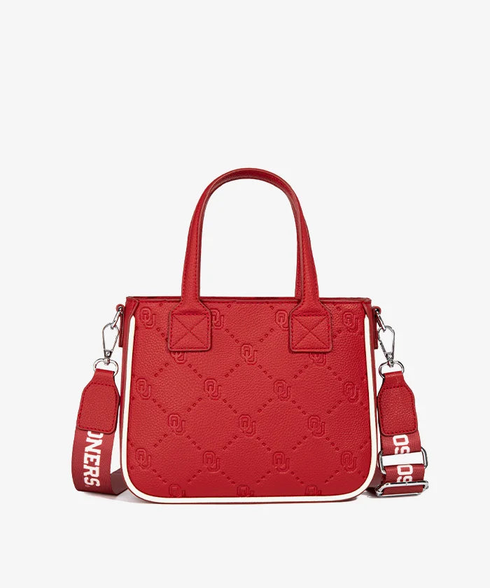 MONTANA WEST OKLAHOMA SOONERS TOTE BAG WITH COIN POUCH