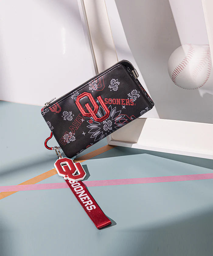 MONTANA WEST OKLAHOMA SOONERS WRISTLET WALLET