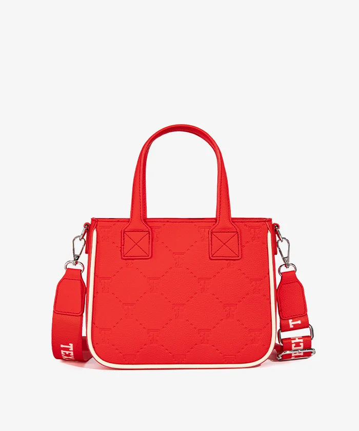 MONTANA WEST TEXAS TECH RED RAIDERS TOTE BAG WITH COIN POUCH - RED
