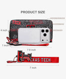MONTANA WEST TEXAS TECH RED RAIDERS WALLET - BLACK
