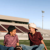 Burlebo Youth Performance Polo - Vintage Helmets - Maroon