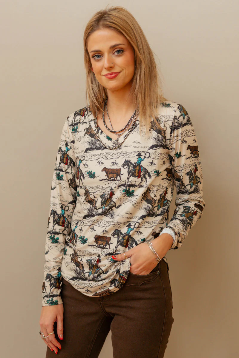 DAY WORKIN LONG SLEEVE TOP