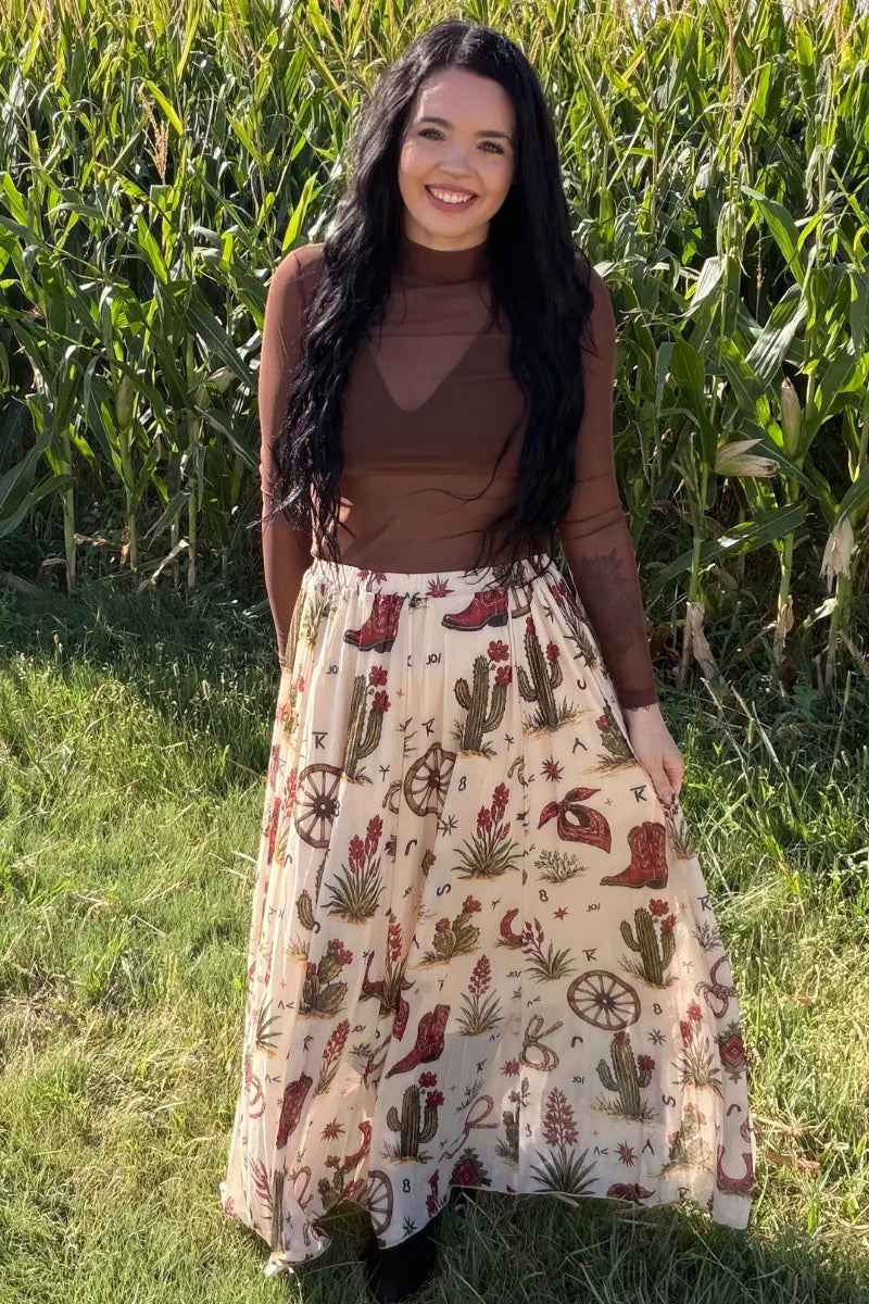 HOMESTEAD HONEY MAXI SKIRT