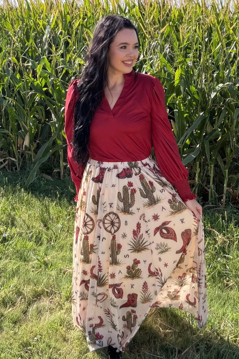 HOMESTEAD HONEY MAXI SKIRT