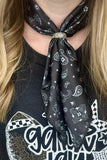 MINI BANDANA BABE BLACK WILD RAG