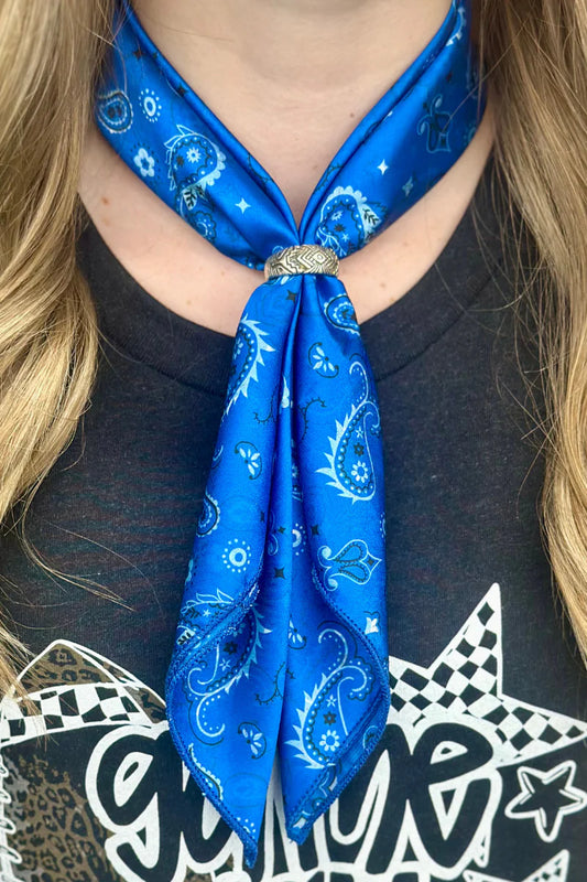MINI BANDANA BABE BLUE WILD RAG