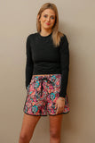 MIDNIGHT BLOOM LONG SHORTS
