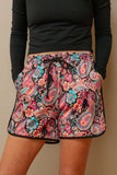 MIDNIGHT BLOOM LONG SHORTS