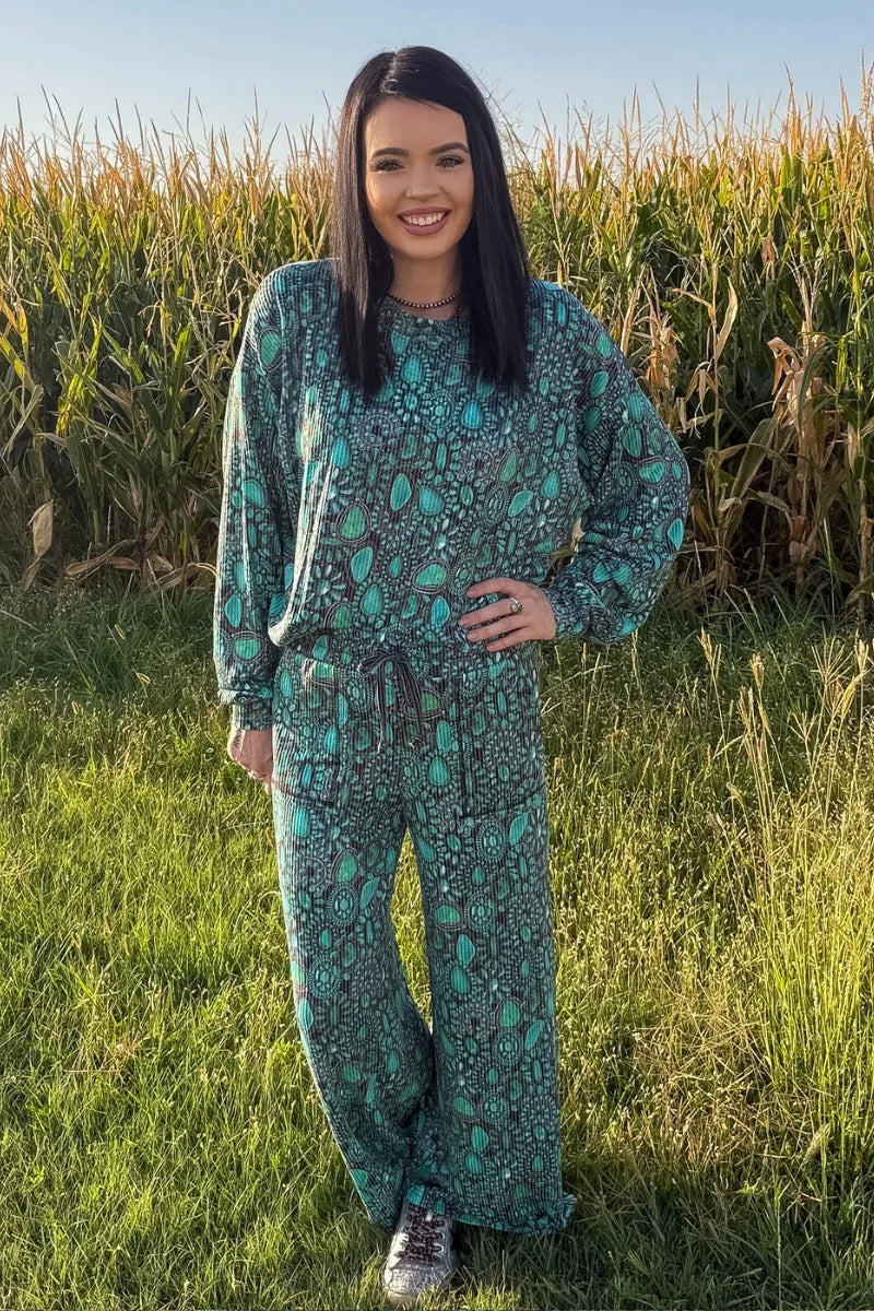 COWGIRL TURQUOISE CLUSTER PANTS