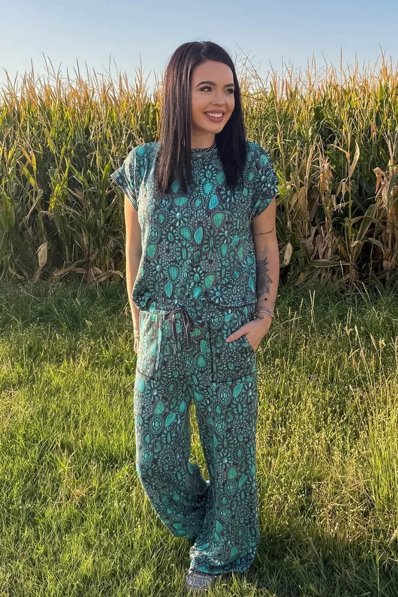 COWGIRL TURQUOISE CLUSTER PANTS