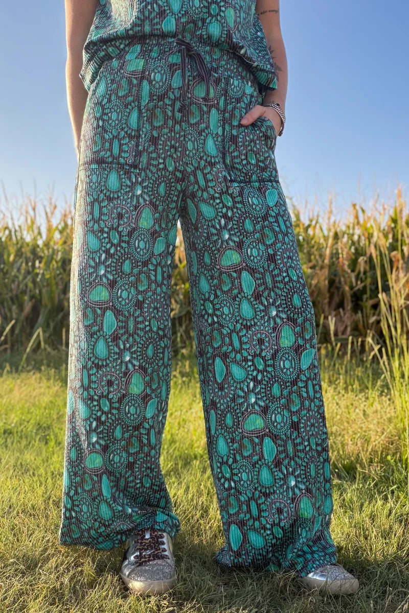 COWGIRL TURQUOISE CLUSTER PANTS