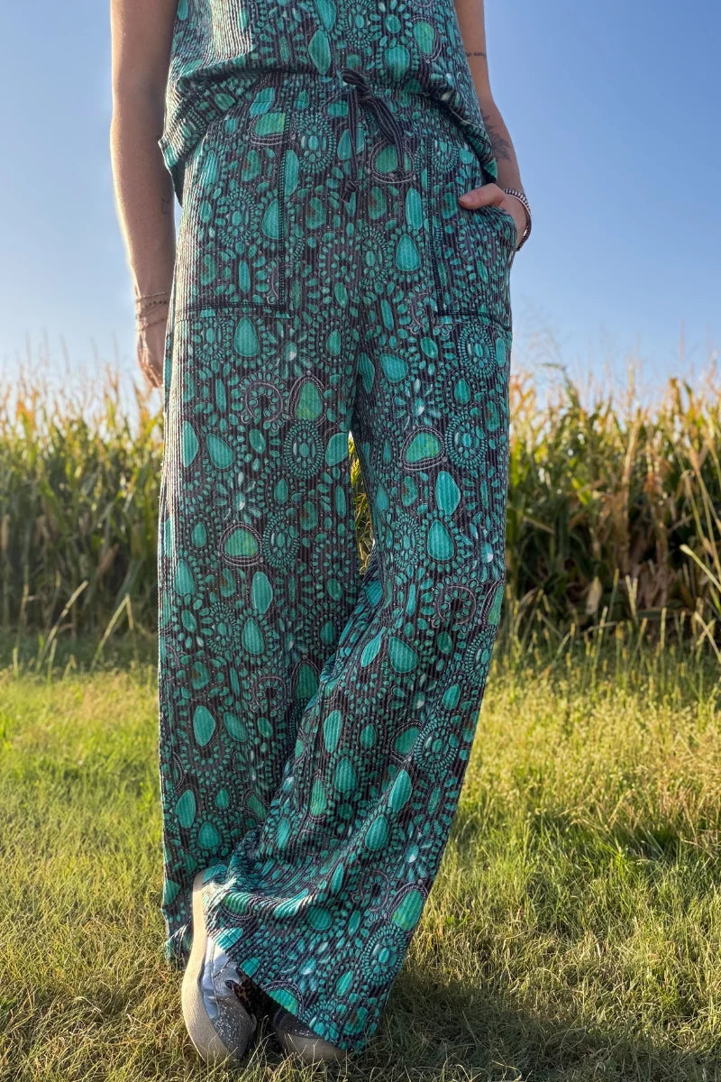COWGIRL TURQUOISE CLUSTER PANTS
