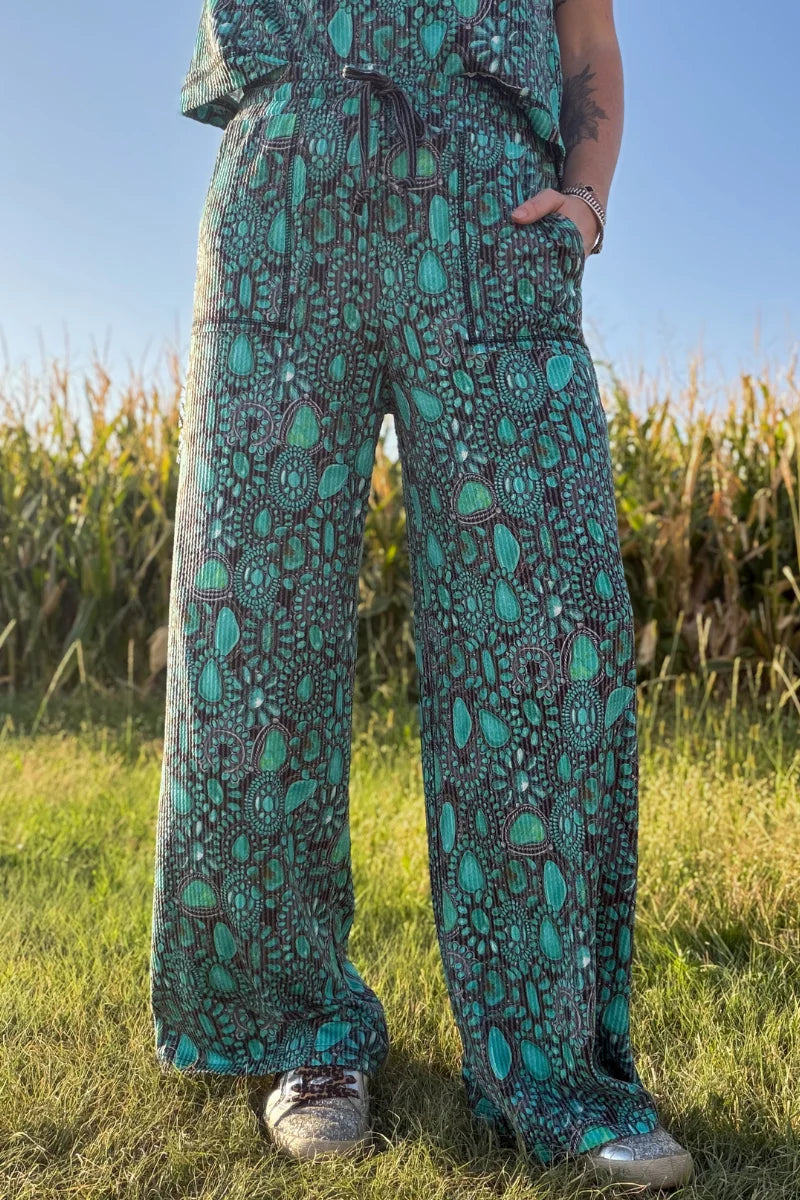 COWGIRL TURQUOISE CLUSTER PANTS