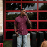 Burlebo Performance Western Shirt - Maroon