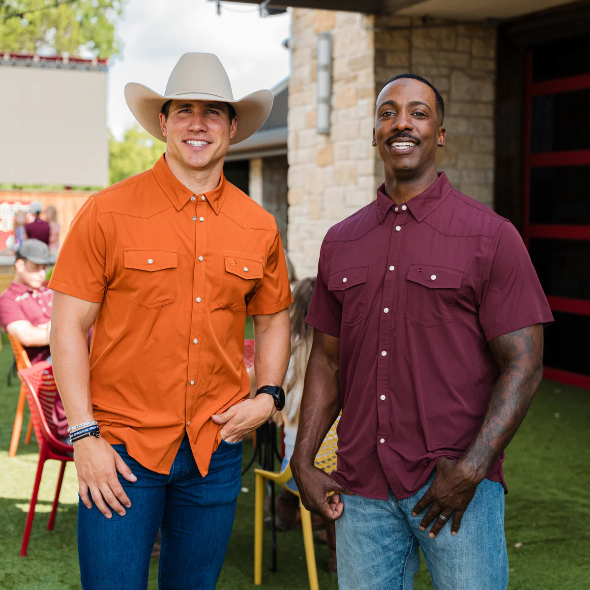 Burlebo Performance Western Shirt - Maroon