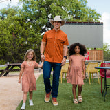 Burlebo Performance Western Shirt - Orange