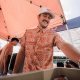 Burlebo Performance Western Shirt - Texas Paisley - Orange