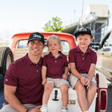 Burlebo Youth PERFORMANCE POLO TEXAS BLACK & RED