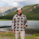 Burlebo Mountain Fleece Sherpa Quarter Zip - Arizona Aztec