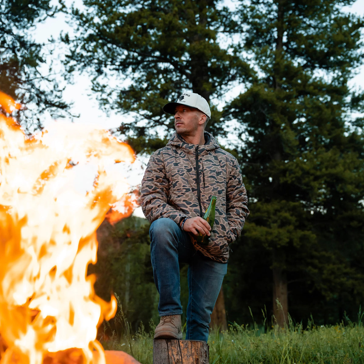 BURLEBO PUFFER JACKET - GAUGE CAMO