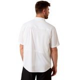 ARIAT MENS VENTTEK OUTBOUND SHORT SLEEVE SHIRT - WHITE