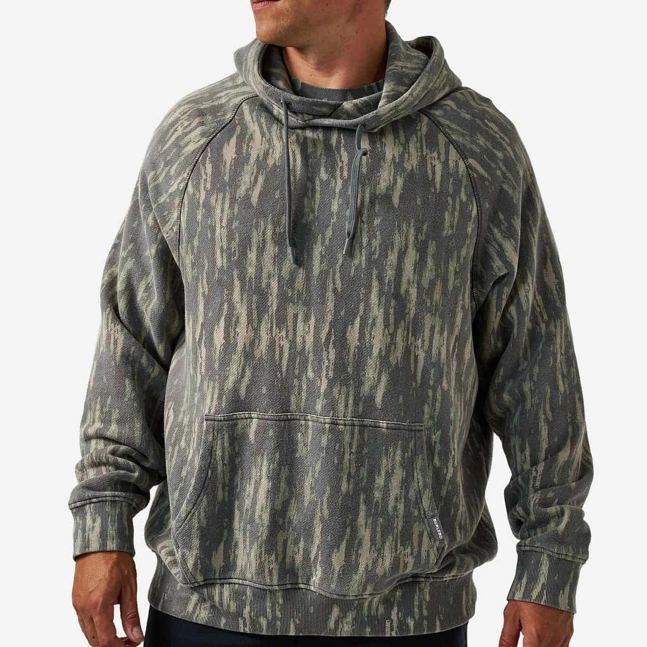 BURLEBO Vintage Washed Hoodie - Midland Camo