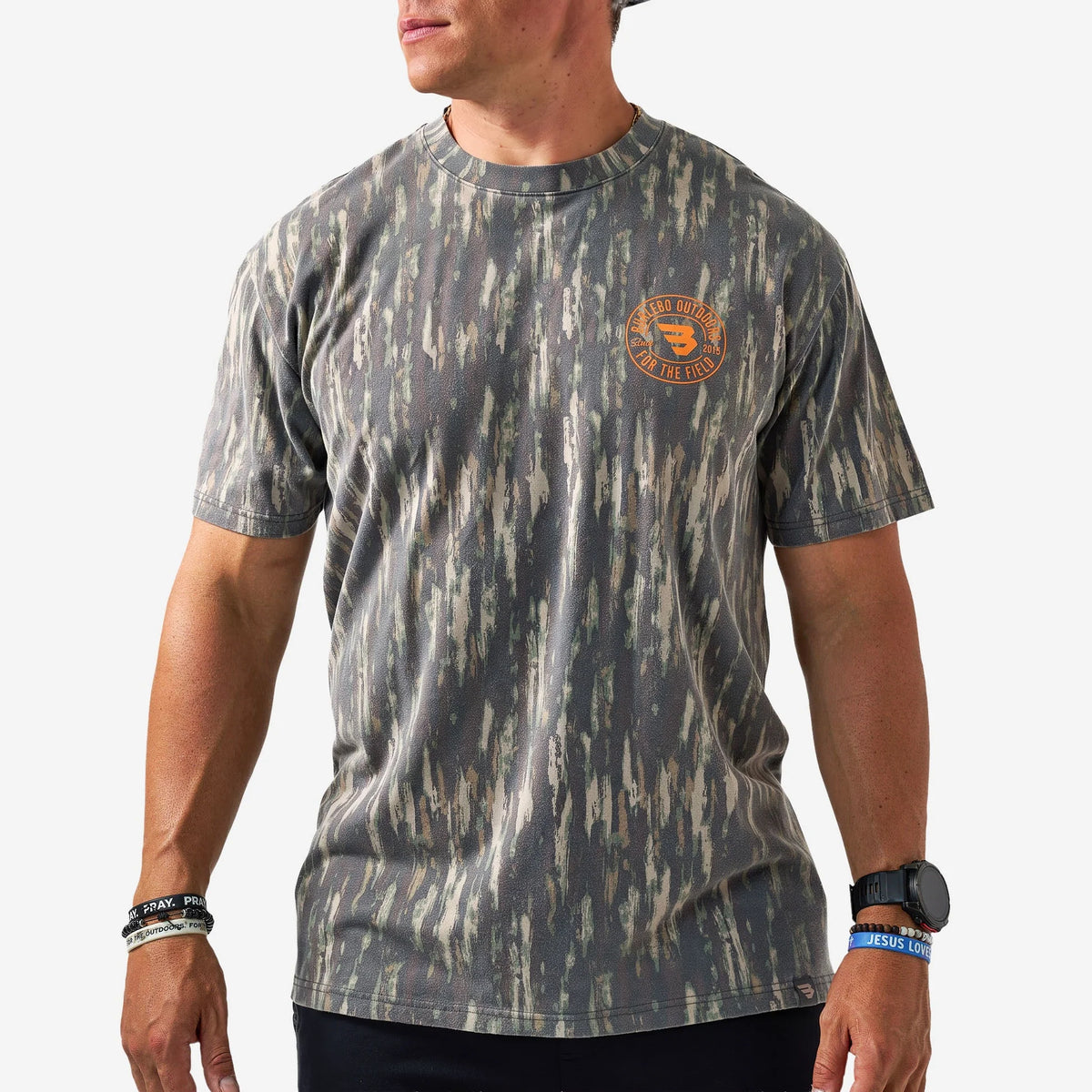 BURLEBO VINTAGE WASHED GRAPHIC TEE - FIELD BADGE