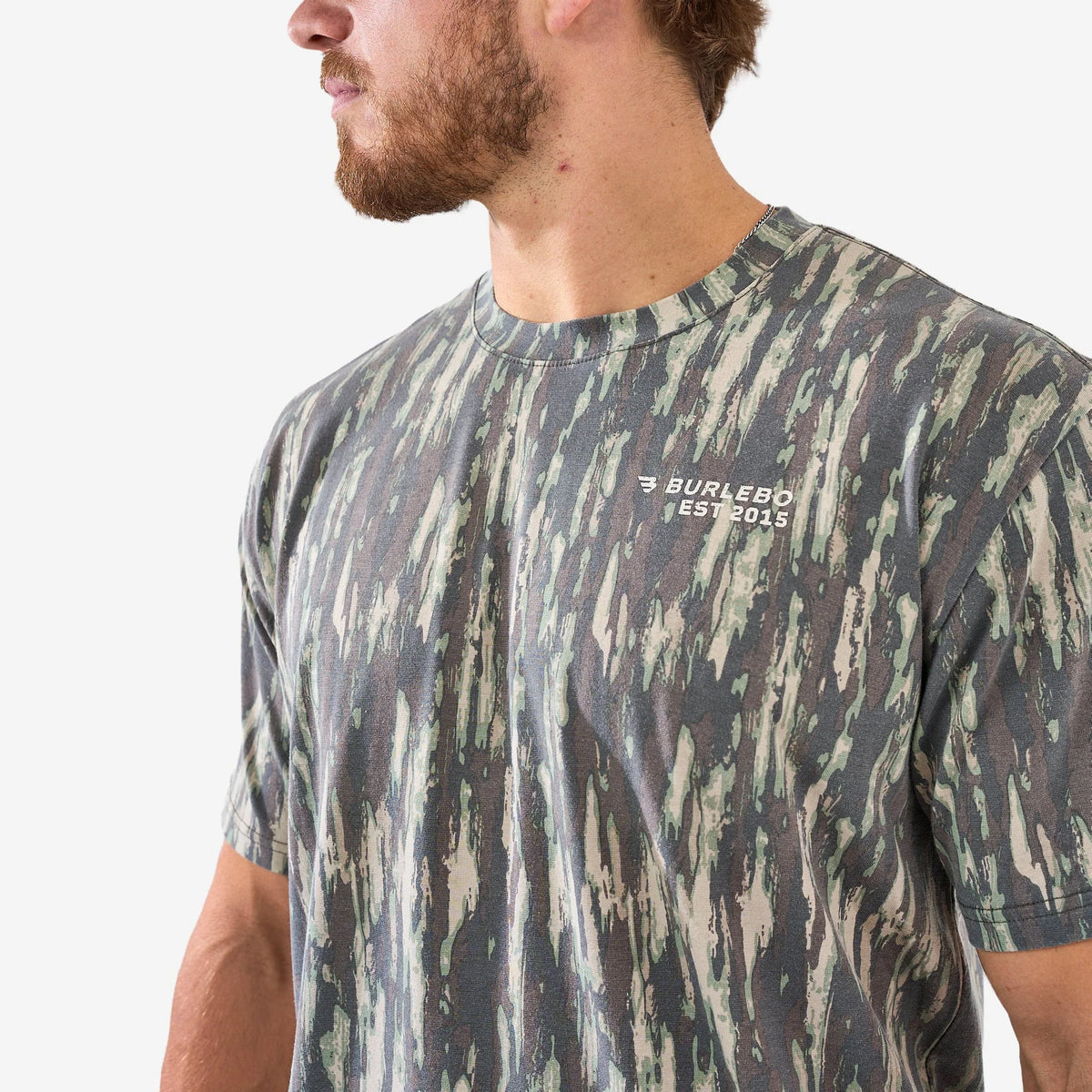 BURLEBO VINTAGE WASHED GRAPHIC TEE - PROVERBS 27:17 - MIDLAND CAMO