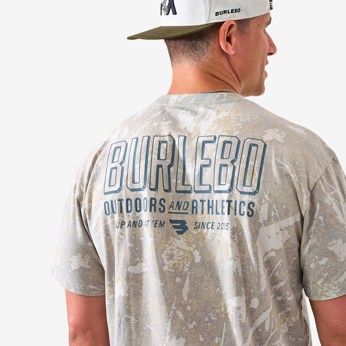 BURLEBO VINTAGE WASHED GRAPHIC TEE - UP & AT EM
