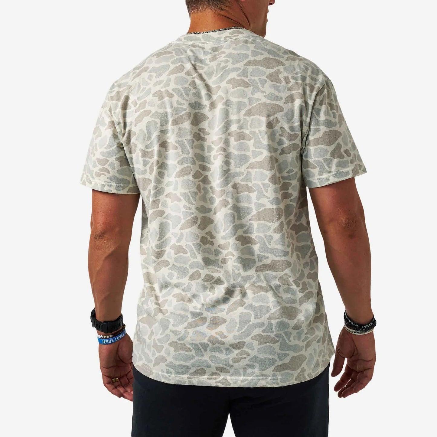 BURLEBO Vintage Washed Tee - Classic Deer Camo
