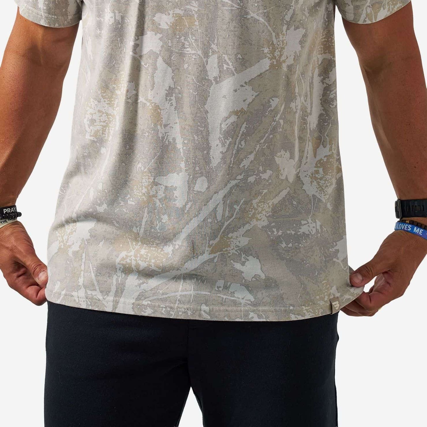 BURLEBO VINTAGE WASHED TEE - DRIFTER CAMO