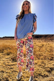 BABYDOLL TOP DENIM - LIGHT WASH