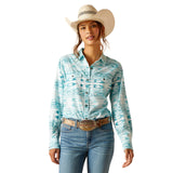 ARIAT WOMEN'S VENTEK STRETCH LONG SLEEVE SHIRT - NORA PRINT